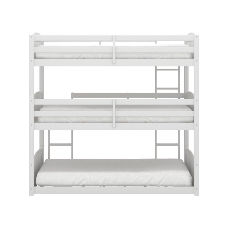 Viv + Rae Kogan Wood Arch Triple Twin Bunk Bed & Reviews Wayfair